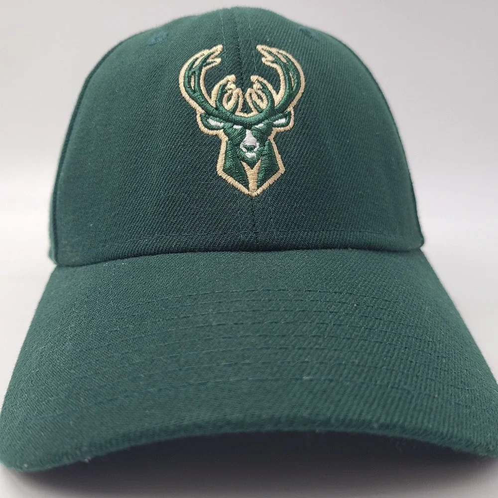 Milwaukee Bucks Hat Adjustable New‎ Era 9Forty Green NBA Basketball Casual Men